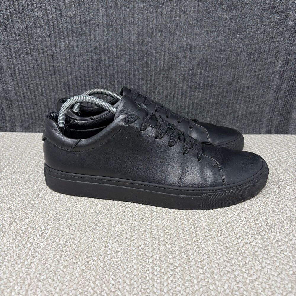 M. Gemi The Palestra Black Leather Sneakers Low Top Shoes Italy Mens 43 / 10 US